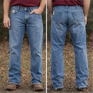 Cinch Men's Grey Label Relaxed Size 32x34 Medium Jeans Western Cowboy Distressed